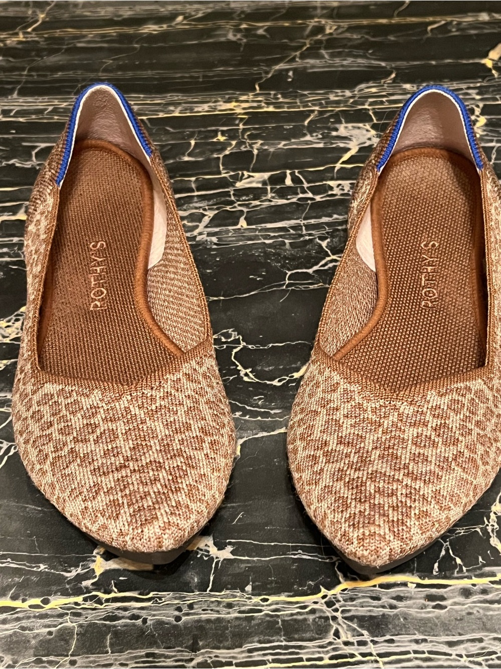 Rothy's Women's Brown leopard Point size 9